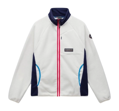 Fleece Jacket Napapijri Men T-Dolent Full Zip Beige Dimity
