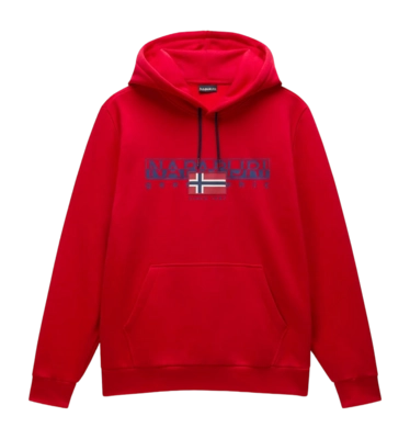 Pull à Capuche Napapijri Homme B-Aylmer Winter Red Goji