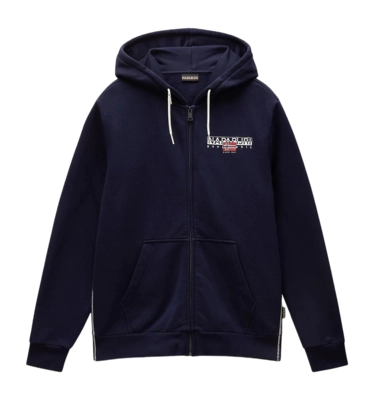 Hoodie Napapijri Men B-Aylmer Full Zip Winter Blue Marine