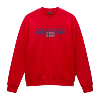 Sweatshirt Napapijri Men B-Aylmer Winter Red Goji