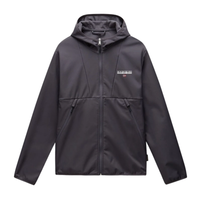 Jacket Napapijri Men A-Bunz Full Zip Hoodie Dark Grey Solid