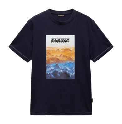 T-Shirt Napapijri S-Rollin SS Herren Blu Marine