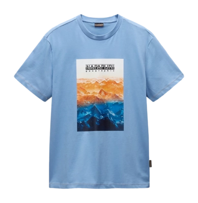 T-Shirt Napapijri Men S-Rollin SS Blue Ashleigh