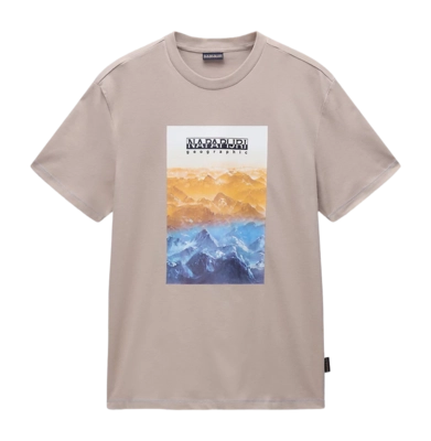 T-Shirt Napapijri Homme S-Rollin SS Beige Rocky