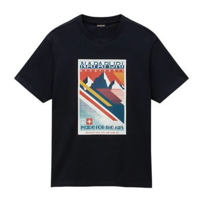 T-Shirt Napapijri Men S-Portalet SS Black 041