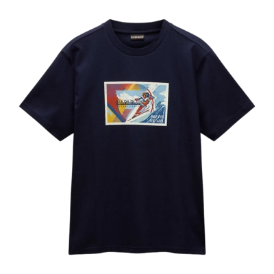 T-Shirt Napapijri Homme S-Portalet SS Blue Marine