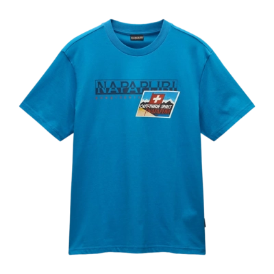 T-Shirt Napapijri S-Portalet SS Herren Blue Sapphire