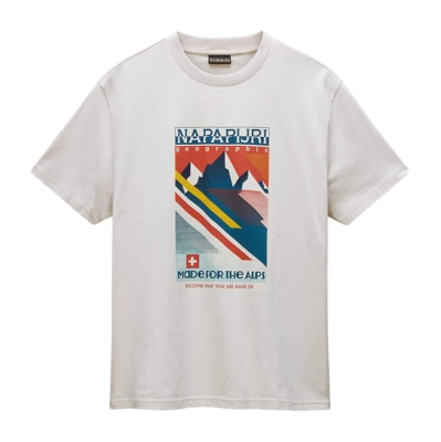 T-Shirt Napapijri S-Portalet SS Herren Beige Dimity