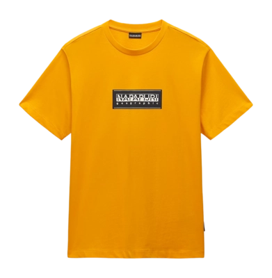 T-Shirt Napapijri Homme S-Box Logo SS Orange Marigold