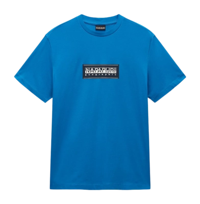 T-Shirt Napapijri S-Box Logo SS Herren Blue Sapphire