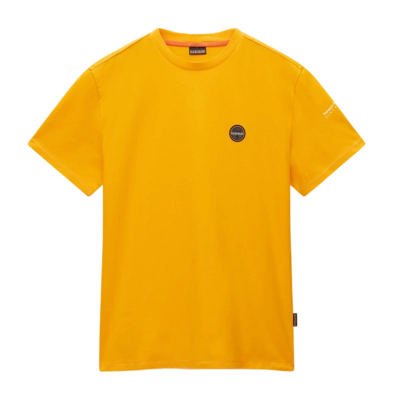 T-Shirt Napapijri S-Badge SS Herren Orange Marigold