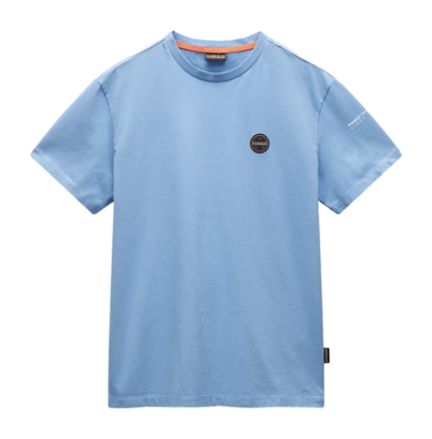 T-Shirt Napapijri Homme S-Badge SS Blue Ashleigh