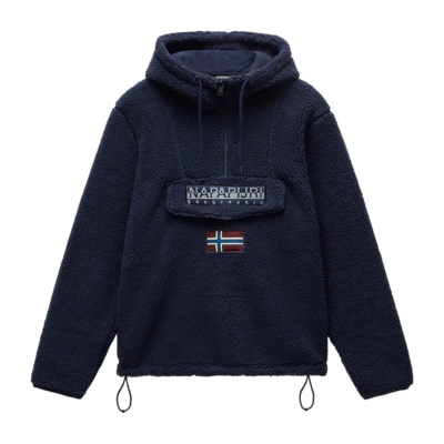 Polaire Napapijri Homme T-Burgee Curly Blue Marine