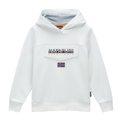 Hoodie Napapijri Burgee W 3 Kinder White Heron
