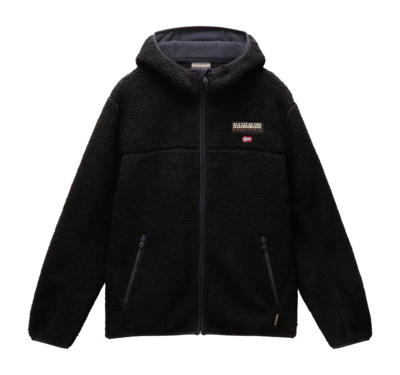 Fleece Hoodie Napapijri Men T-Tynik Full Zip Hoodie Black 041
