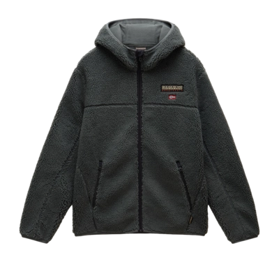 Veste Polaire Napapijri Homme T-Tynik Full Zip Hoodie Green Urban