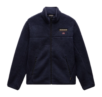Fleece Napapijri Men T-Tynik Full Zip Blu Marine