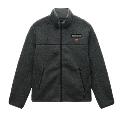 Fleece Jacket Napapijri Men T-Tynik Full Zip Green Urban
