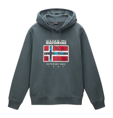Pull à Capuche Napapijri Homme B-Dorees Green Urban