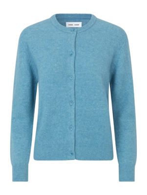 Cardigan Samsoe Samsoe Nor Short Damen Blue Heaven