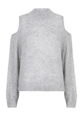 Sweater Dante6 Women D6Aviel Open Shoulder Heather Grey