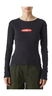 Longsleeve Obey Women Oval Black