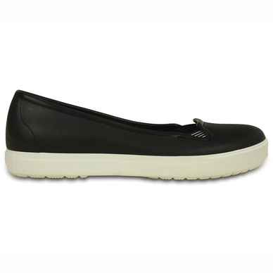 Ballerina Crocs CitiLane Flach Schwarz