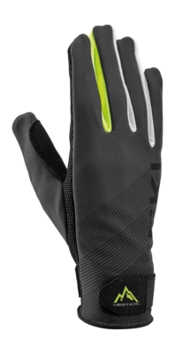 Gloves Leki Guide Charcoal/Neon Yellow/White
