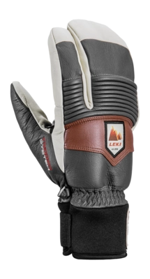 Gants Leki Patrol 3D 3D Lobster Graphite Off White Maroon