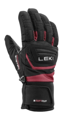 Handschoen Leki Griffin 3D Junior Black Rose