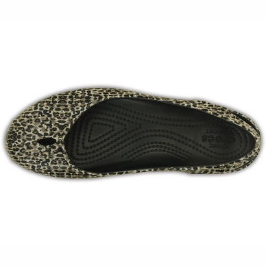 Ballerina Olivia II Leopard Print Flat Crocs