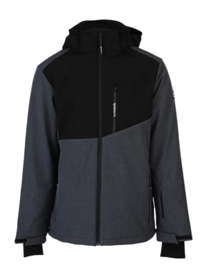 Ski Jacket Brunotti Men Twinstroke Softshell Dark Grey Melee