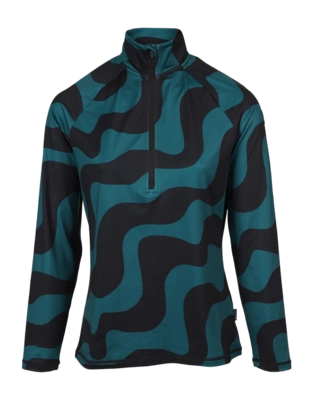 Skipully Brunotti Women Galena Fleece Groovy Swirl Evergreen