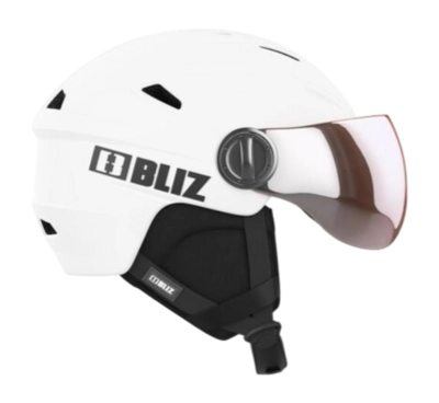 Skihelm Bliz Strike Visor Matte White