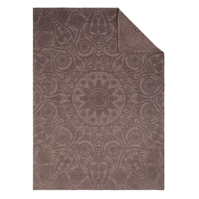 Jacquard Couverture Ibena Strukturwandel Marron