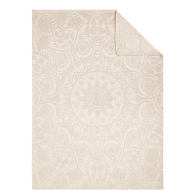 Jacquard Couverture Ibena Strukturwandel Beige