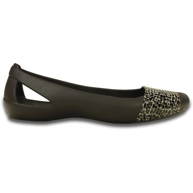 Ballerina Crocs CitiLane Flach Espresso