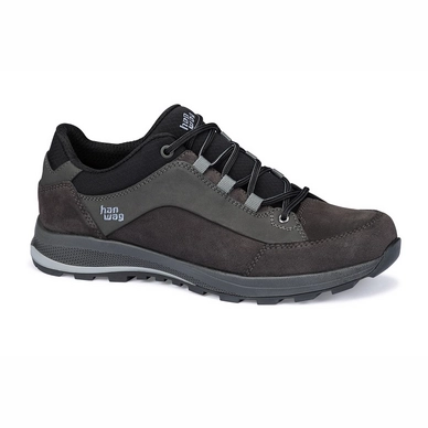 Walking Shoes Hanwag Men Banks Low LL Asphalt Black | Outdoorsupply.co.uk
