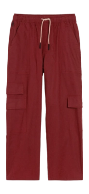 Hose OAS Cargo Linen Pants Herren Burgundy