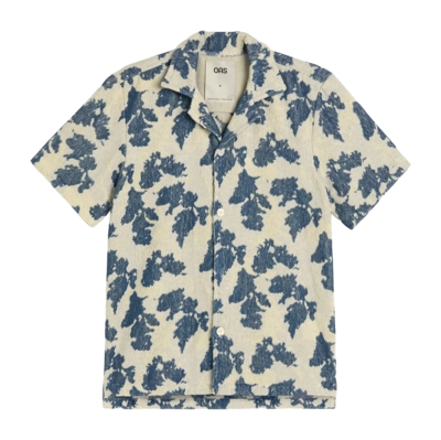 Blouse OAS Men Sail Contraste Cuba Terry Shirt Beige