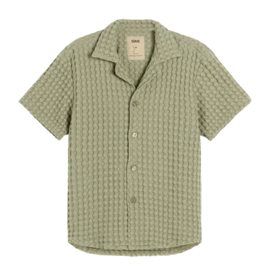 Hemd OAS Cuba Waffle Shirt Herren Dusty Green