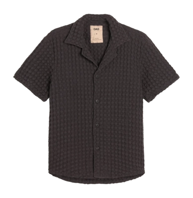 Hemd OAS Nearly Herren Black Cuba Waffle Shirt