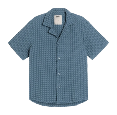 Hemd OAS Coronet Cuba Waffle Shirt Herren Blue