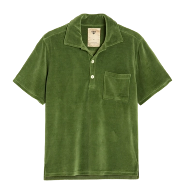 Poloshirt OAS Penny Girona Velour Shirt Herren Green