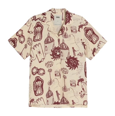 Hemd OAS Cuba Linen Shirt Herren Cantina