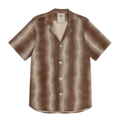 Hemd OAS Merlot Echo Cuba Net Shirt Herren Brown
