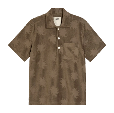 Poloshirt OAS Ember Girona Terry Shirt Herren Brown