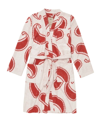 Badjas OAS Unisex Red Paisley Robe