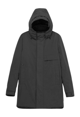 Jas Krakatau Men Masaru Removable Hood Trench Black