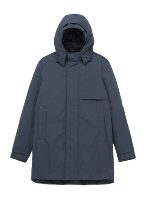 Veste Krakatau Men Masaru Removable Hood Trench Dark Grey
